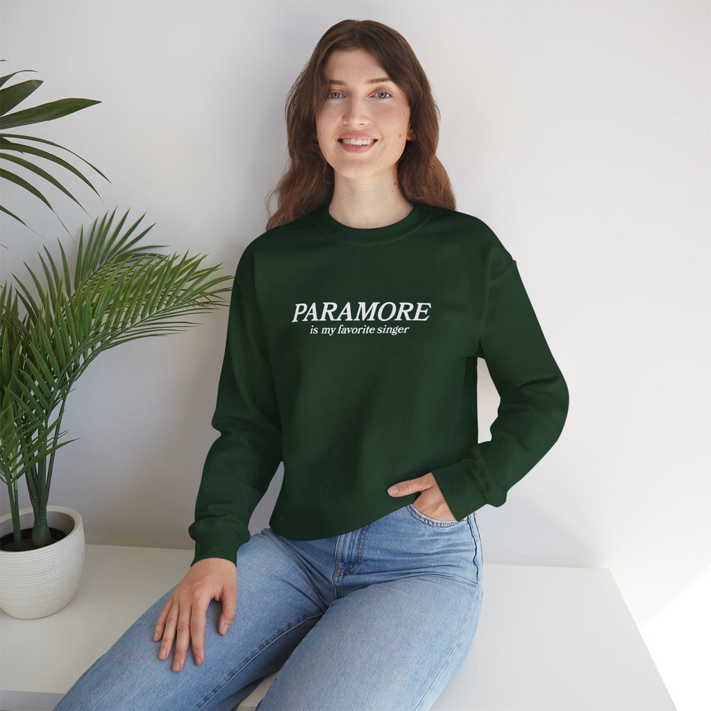 Paramore is my favorite singer Crewneck Sweatshirt